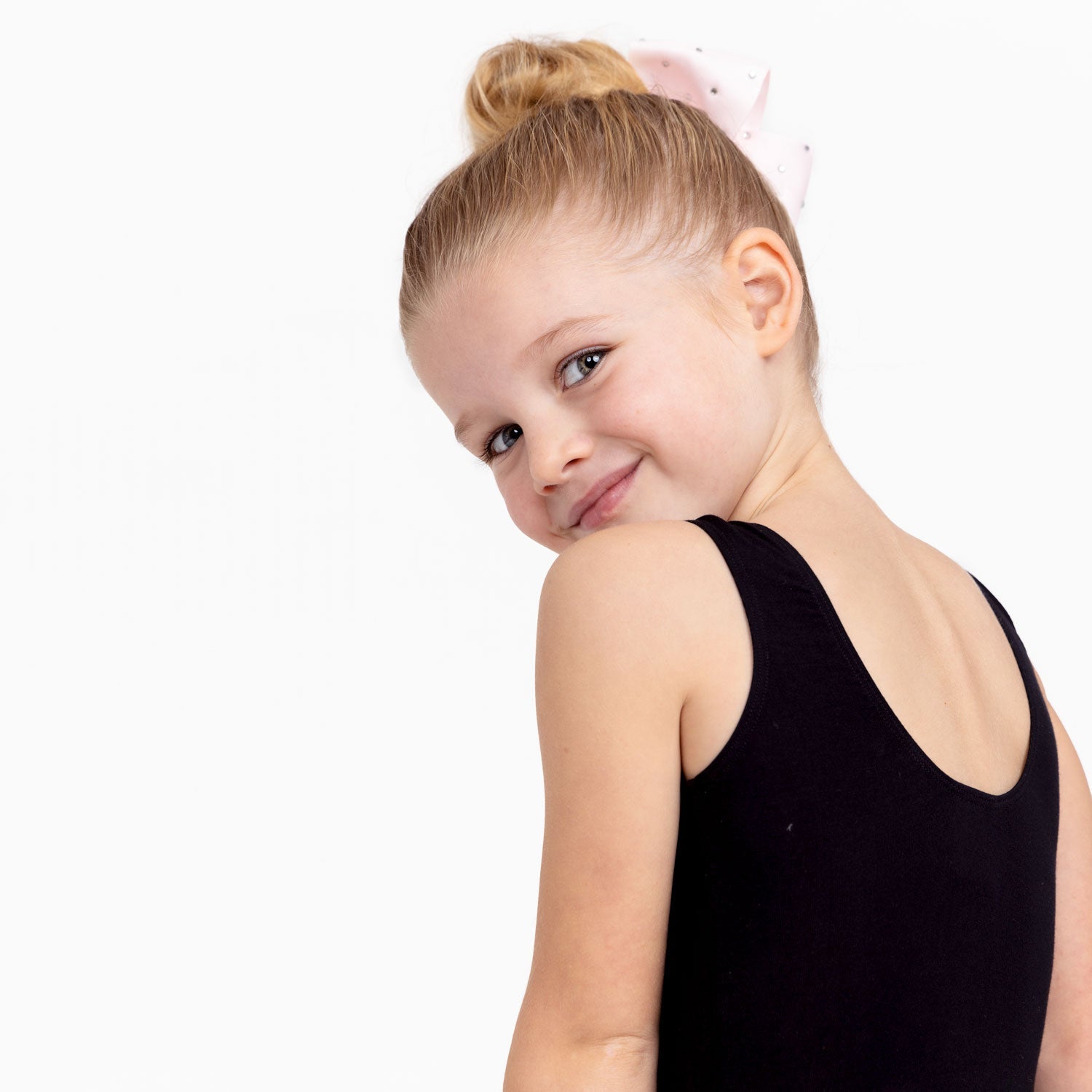 Flo Dancewear Toddler Girls Basic Tank Leotard in Black