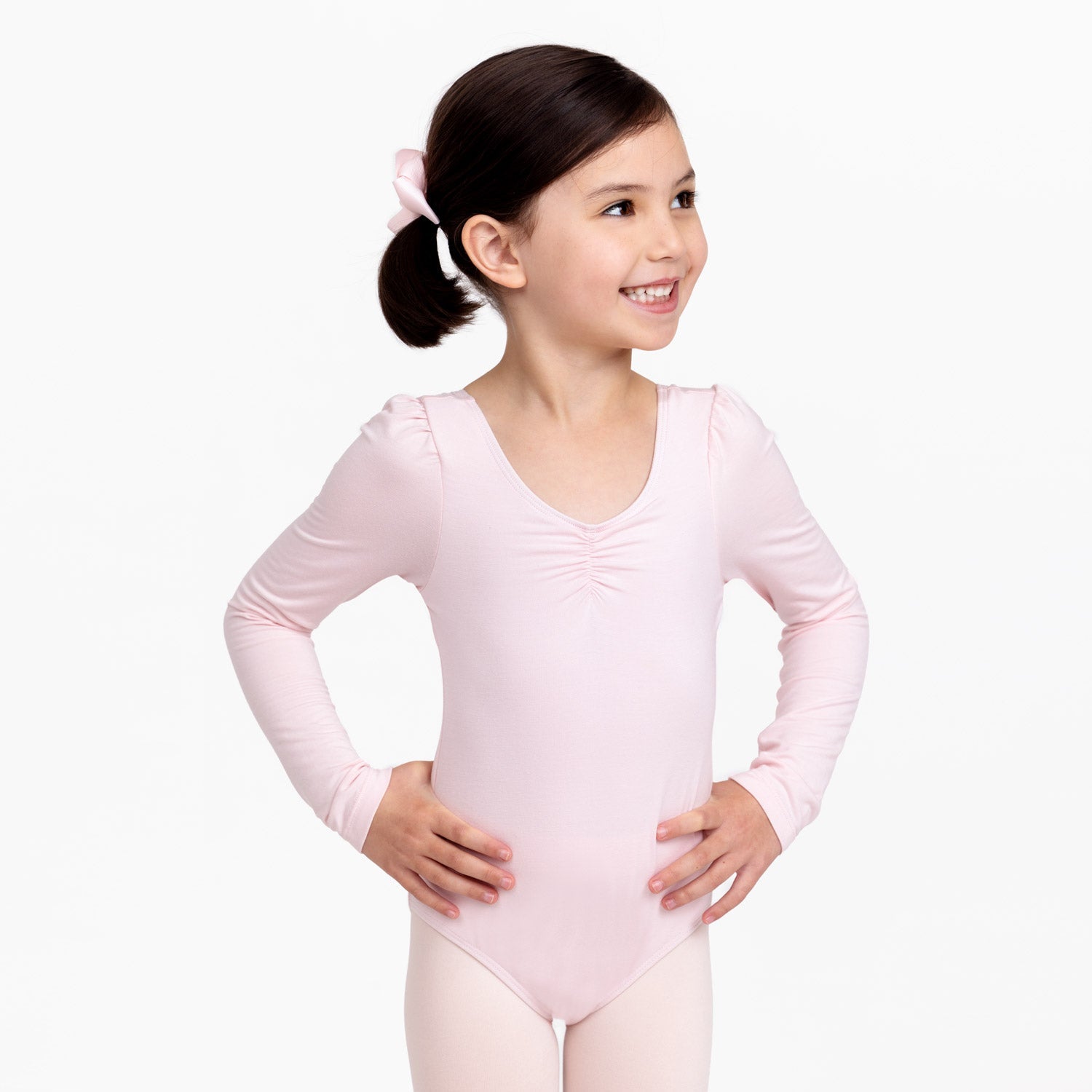 Long sleeve best sale pink leotard