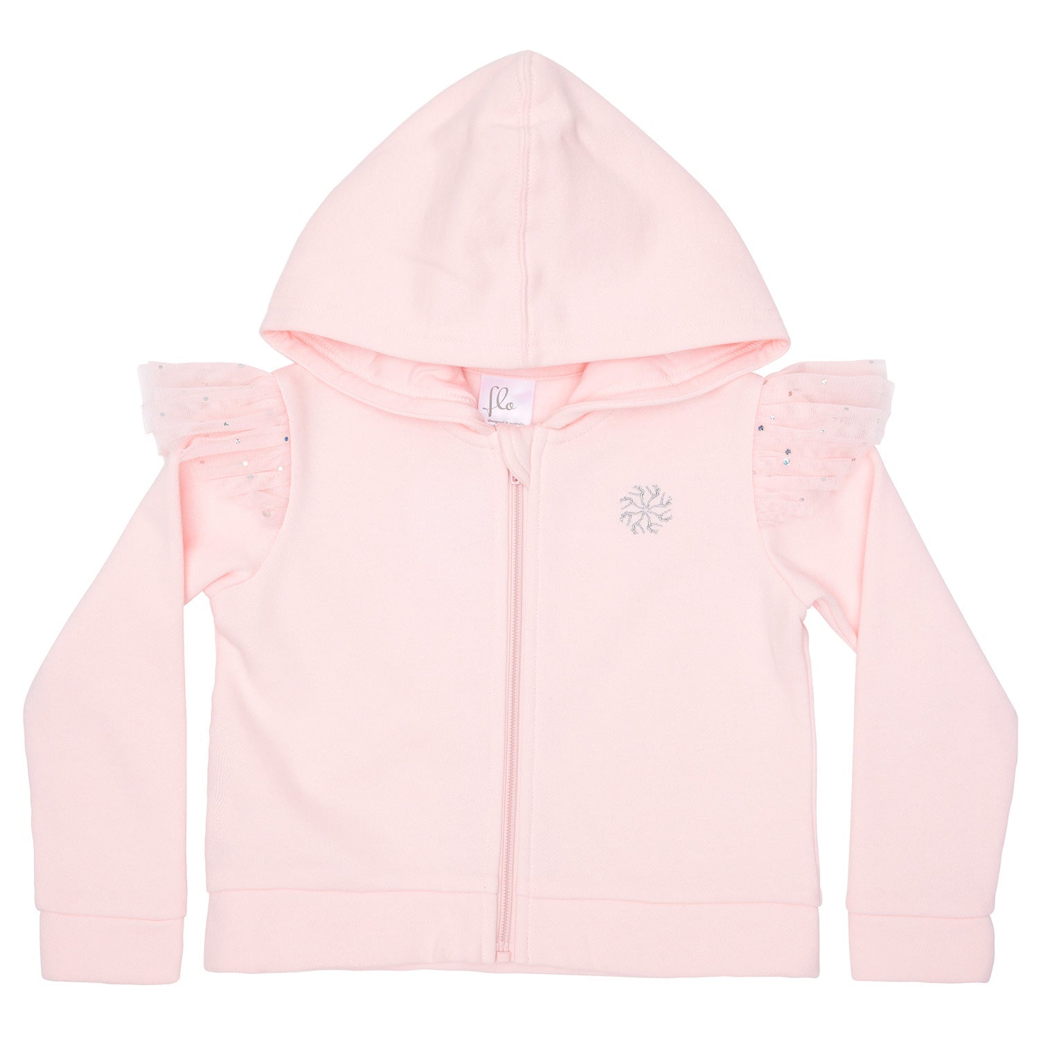 Flo Dancewear Evie Tulle Frill Hoodie in PinkFlo Dancewear Toddler/Girls Evie Tulle Frill Hoodie in Pink